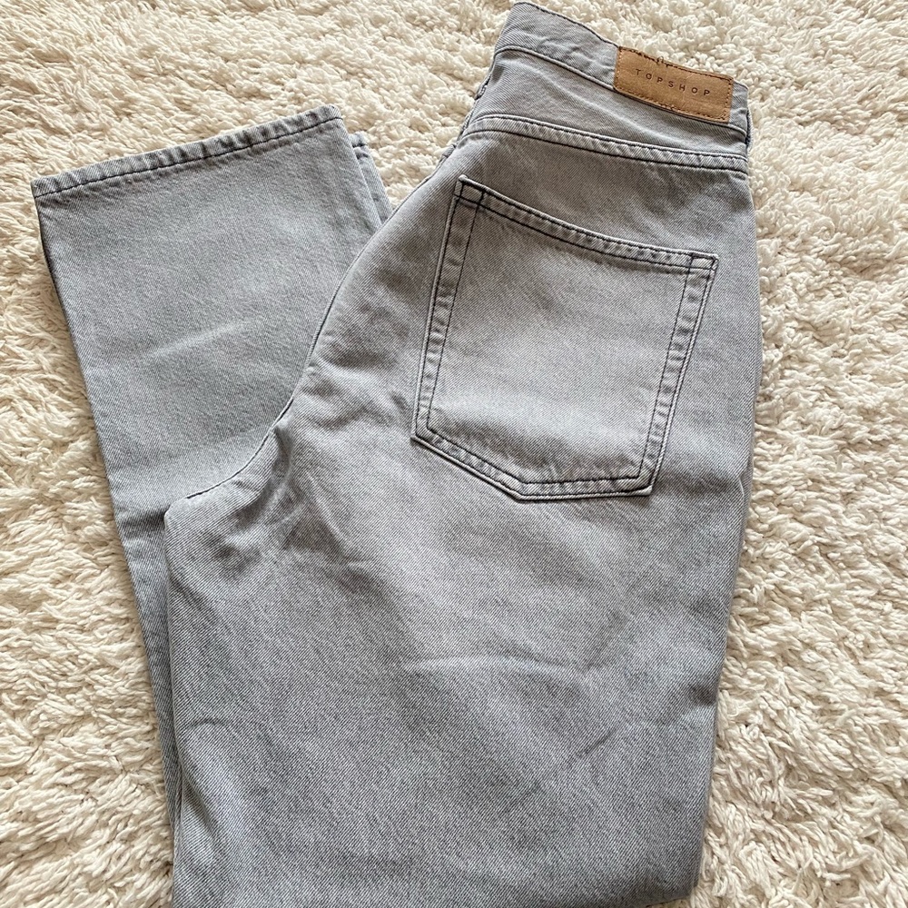 Topshop  editor jeans mens size 10  32 X 32 Rigid straight leg gray NWT $95